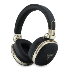 Guess наушники беспроводные накладные Bluetooth HP ENC Flat Grained PU Triangle Metal Logo Black