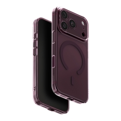 Uniq для iPhone 18 Pro/17 Pro чехол AirSuit Glossy Burgundy (MagSafe)