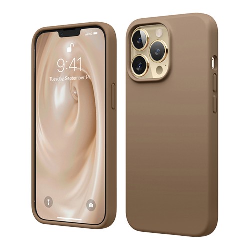 Чехол Elago Soft Silicone для iPhone 13 Pro Max, коричневый
