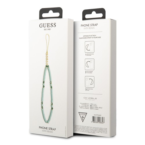 Шнурок на кисть Guess Heishi Beads (25 см), голубой