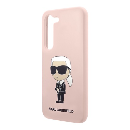 Чехол Lagerfeld Liquid silicone NFT Karl Ikonik Hard для Galaxy S23 Plus, розовый