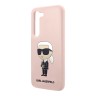 Чехол Lagerfeld Liquid silicone NFT Karl Ikonik Hard для Galaxy S23 Plus, розовый