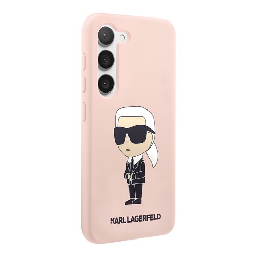 Чехол Lagerfeld Liquid silicone NFT Karl Ikonik Hard для Galaxy S23 Plus, розовый