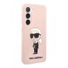 Чехол Lagerfeld Liquid silicone NFT Karl Ikonik Hard для Galaxy S23 Plus, розовый