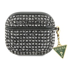 Чехол Guess Diamond Rhinestone with Triangle charm для Airpods 3 (2021), зеленый