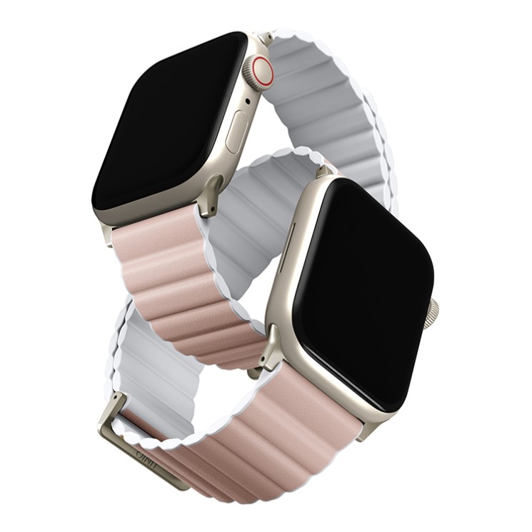 Ремешок Uniq Revix Premium Edition для Apple Watch 38-40-41 mm, розовый/белый