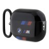 BMW для Airpods Pro 2 чехол M-Collection TPU Tricolor stripes Black