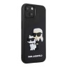 Lagerfeld для iPhone 15 чехол 3D Rubber Karl & Choupette Hard Black