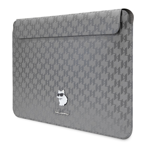 Karl Lagerfeld для ноутбуков 13"/14" чехол Saffiano Sleeve Monogram NFT Choupette Silver