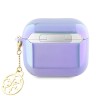 Guess для Airpods 3 чехол PC/TPU with 4G Charm Iridescent Purple