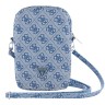 Guess для смартфонов сумка Wallet Zipper Pouch 4G with Triangle metal logo Blue