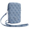 Guess для смартфонов сумка Wallet Zipper Pouch 4G with Triangle metal logo Blue
