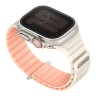 Uniq для Apple Watch 49-46-45-44 mm ремешок Revix EVO reversible Magnetic Crepe Pink/Ivory
