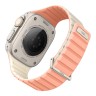 Uniq для Apple Watch 49-46-45-44 mm ремешок Revix EVO reversible Magnetic Crepe Pink/Ivory