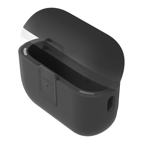 Uniq для Airpods Pro 2 чехол CLYDE Lock case Charcoal/Dark Grey