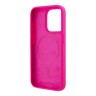 Karl Lagerfeld для iPhone 15 Pro Max чехол Liquid Silicone NFT Karl Head Hard Fuchsia (MagSafe)