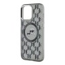 Karl Lagerfeld для iPhone 15 Pro чехол PC/TPU Monogram NFT Karl & Choup Metal Camera Hard Black (MagSafe)