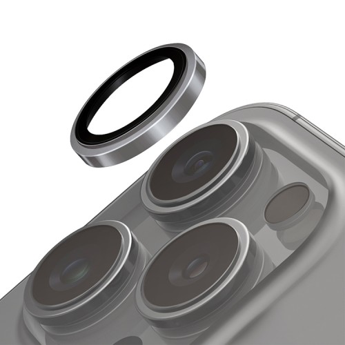 Uniq стекло для iPhone 16 Pro/16 Pro Max OPTIX Camera Lens PRIME Sapphire Stainless steel Grey