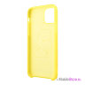 Чехол Karl Lagerfeld Liquid silicone Ikonik outlines Hard для iPhone 11 Pro Max, желтый/черный