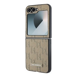 Karl Lagerfeld для Galaxy Z Flip 6 чехол PU-кожа Monogram Beige