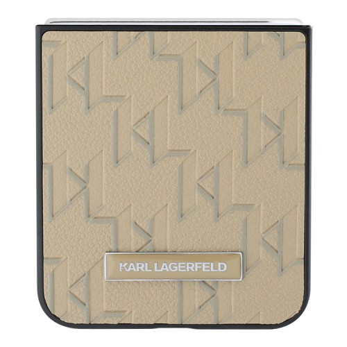 Karl Lagerfeld для Galaxy Z Flip 6 чехол PU-кожа Monogram Beige
