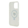 Karl Lagerfeld для iPhone 16 Pro чехол PC/TPU + Ring stand NFT Choupette head Hard Transparent (MagSafe)