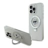 Karl Lagerfeld для iPhone 16 Pro чехол PC/TPU + Ring stand NFT Choupette head Hard Transparent (MagSafe)