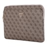 Guess для ноутбуков 13"/14" чехол Sleeve 4G with Zipper pocket Triangle metal logo Brown