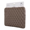 Guess для ноутбуков 13"/14" чехол Sleeve 4G with Zipper pocket Triangle metal logo Brown