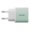 Energea СЗУ Bazic GoPort Velox Kit GaN35, USB-C+USB-A +кабель Weave USB-C to C 1.5m Pistachio