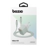 Energea СЗУ Bazic GoPort Velox Kit GaN35, USB-C+USB-A +кабель Weave USB-C to C 1.5m Pistachio