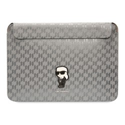 Karl Lagerfeld для ноутбуков 16" чехол Saffiano Sleeve Monogram NFT Karl Ikonik Silver