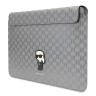 Karl Lagerfeld для ноутбуков 16" чехол Saffiano Sleeve Monogram NFT Karl Ikonik Silver