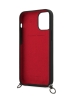 Чехол Ferrari On Track Liquid Silicone with Strap для iPhone 12 mini, черный