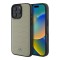 Mercedes для iPhone 16 Pro Max чехол Leather Waves Metal logo Hard Beige