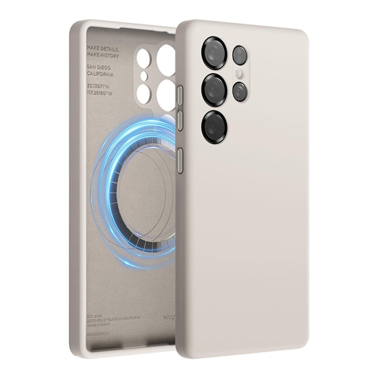 Elago для Galaxy S25 Ultra чехол Soft silicone (Liquid) Stone (Magnetic)