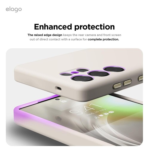 Elago для Galaxy S25 Ultra чехол Soft silicone (Liquid) Stone (Magnetic)