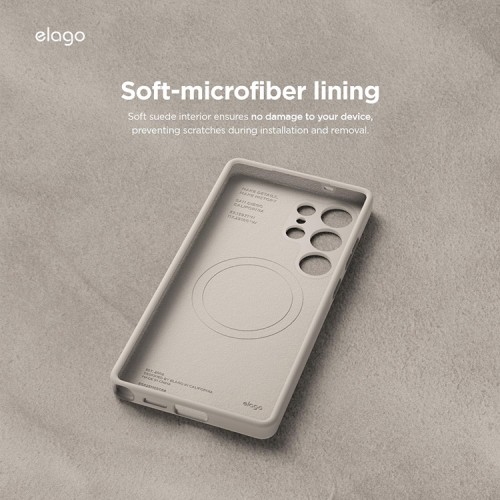 Elago для Galaxy S25 Ultra чехол Soft silicone (Liquid) Stone (Magnetic)