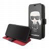 Чехол Karl Lagerfeld PU Leather Iconic Karl Booktype Stand для iPhone 11 Pro Max, черный