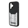 Karl Lagerfeld для iPhone 16 чехол Cardslot PU-кожа зернистая Leopard pocket Black