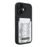 Karl Lagerfeld для iPhone 16 чехол Cardslot PU-кожа зернистая Leopard pocket Black