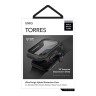 Uniq чехол Torres 9H glass Anti-microbial для Apple Watch 44 мм, черный