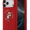 Karl Lagerfeld для iPhone 17 Pro чехол Liquid Silicone NFT Karl & Choupette Hard Red (MagSafe)