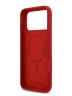 Karl Lagerfeld для iPhone 17 Pro чехол Liquid Silicone NFT Karl & Choupette Hard Red (MagSafe)