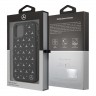 Чехол Mercedes Silver Stars Hard для iPhone 12 | 12 Pro, черный