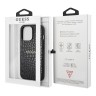 Чехол Guess PU Croco with metal logo Hard для iPhone 13 Pro, черный