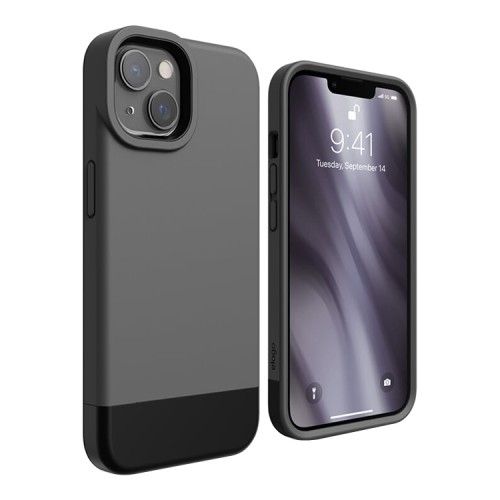 Чехол Elago GLIDE для iPhone 13, серый/черный