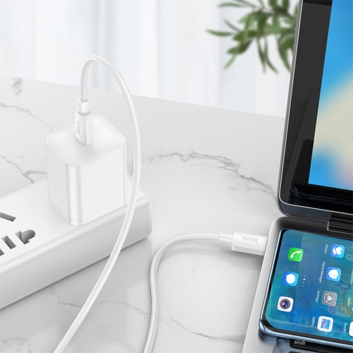 HOCO кабель X96 Hyper PD60W charging data cable Type-C to Type-C (1 метр) White