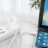 HOCO кабель X96 Hyper PD60W charging data cable Type-C to Type-C (1 метр) White