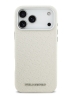 Karl Lagerfeld для iPhone 17 Pro чехол PU Full Wrapped Repeated logo Metal Cam Hard Beige (MagSafe)